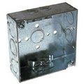Racoorporated Electrical Box, 21 cu in, Outlet Box, Steel, Square 8211